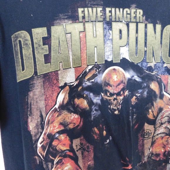 Five Finger Death Punch Tee Shirt Adult M Band Metal Music Graphic Short Sleeve - Picture 6 of 9